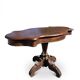Antique round table in solid oak