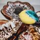 Aperitif plate / Tripod bowl in ceramic – Vallauris – Vintage