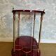 Cherry-red bar cart by Aldo Tura, Italy, 1960s, Hollywood Regency
