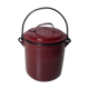 Old enamelled metal bucket pot