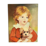 Portrait oil on canvas child