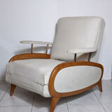 Transatlantic racing armchair, Art Deco period, modular and convertible into a daybed, 1930s