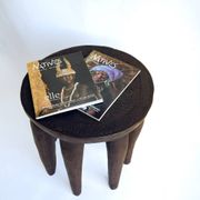 Grand Tabouret Nupe 8 pieds 50 cm– Sculpture tribale en bois massif, pièce