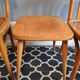 Chairs and stool stamped Luterma varnished wood