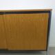 Sideboard storage modernist design 70s vintage oak metal