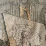 Chevallier, Le peintre amoureux de son modèle, gravure, XXème siècle