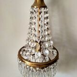 Cut glass stamped chandelier