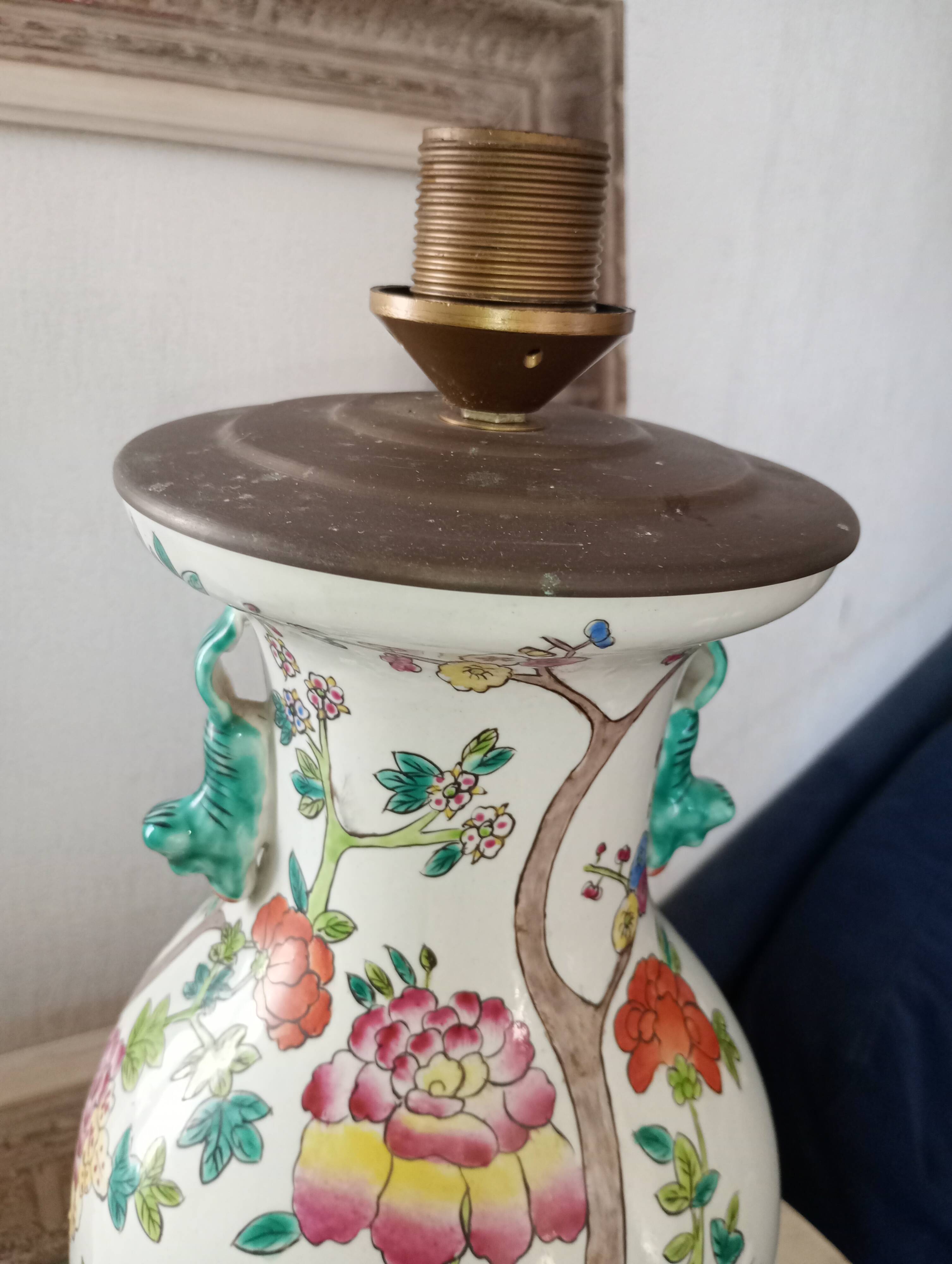 Ancienne lampe chinoise. Vintage.
