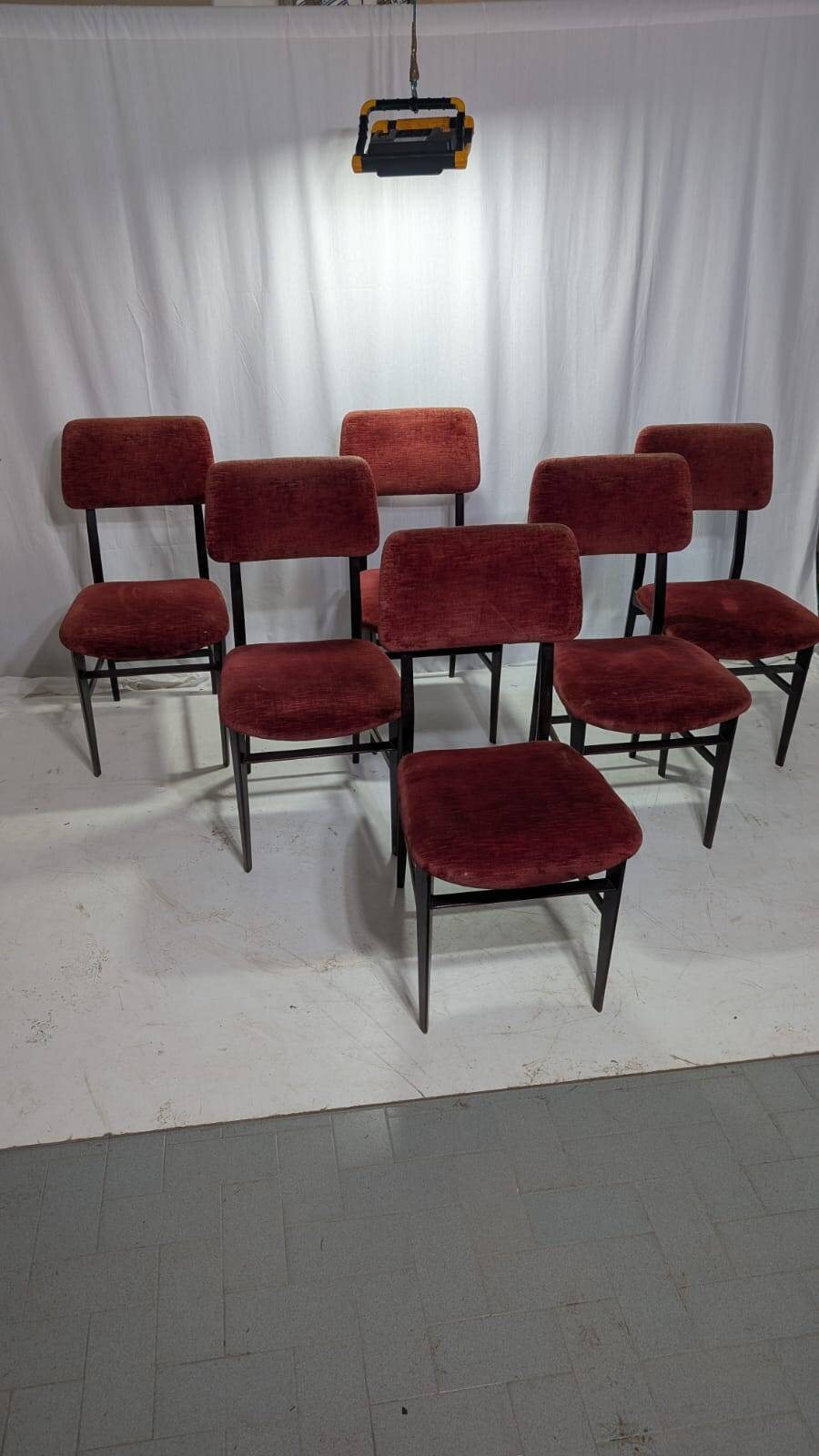 Set of 6 chairs by Vittorio Dassi, 1950s