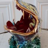 Shell lamp oysters Vallauris 70s