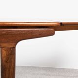 Midcentury rectangular extendable dining table in teak by Johannes Andersen for Uldum 1960s