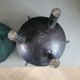 Engraved metal tripod ice bucket