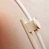1970s floor lamp /arc lamp i white and orange