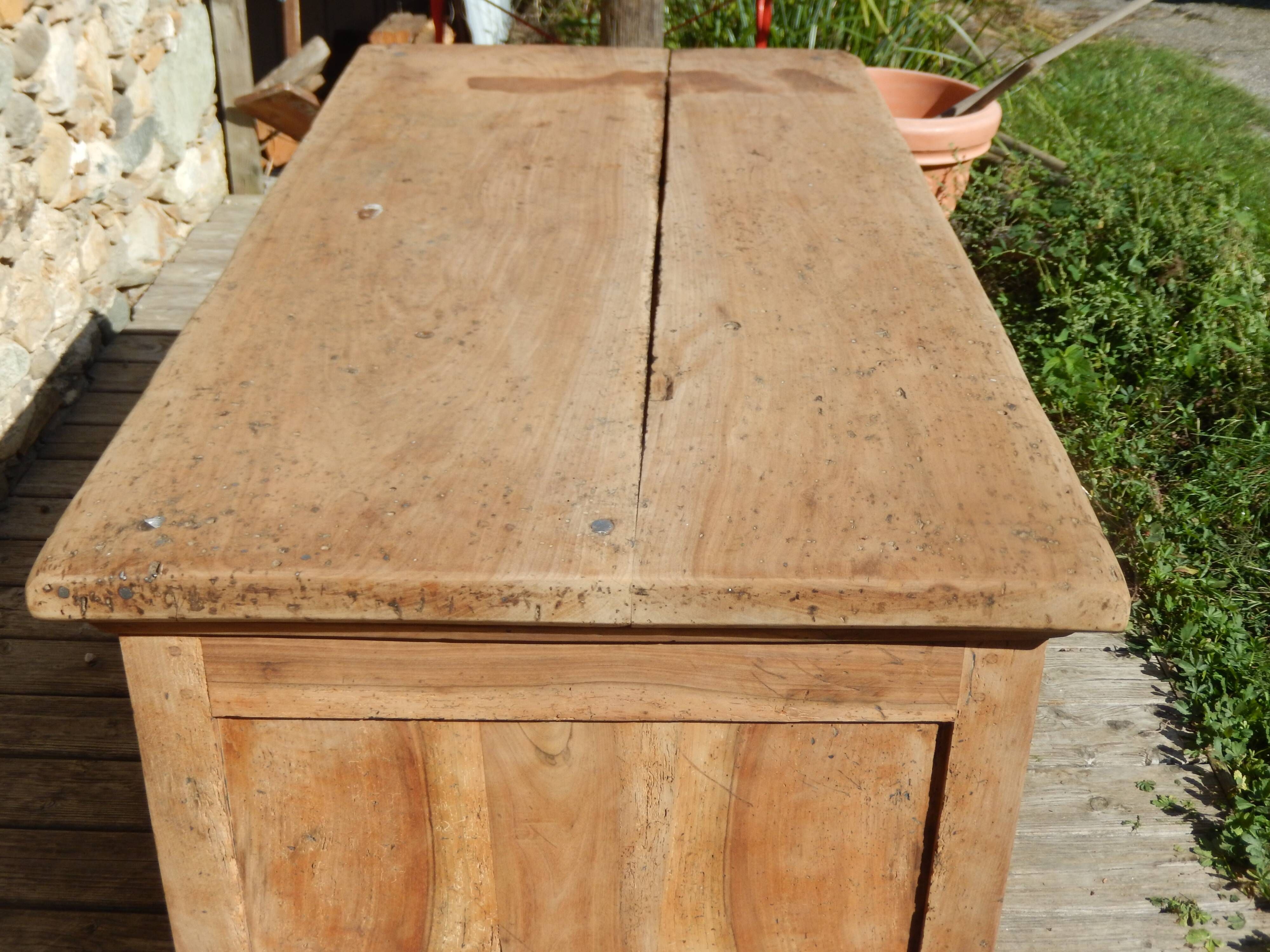 Old shop counter - Trade furniture with 13 walnut drawers