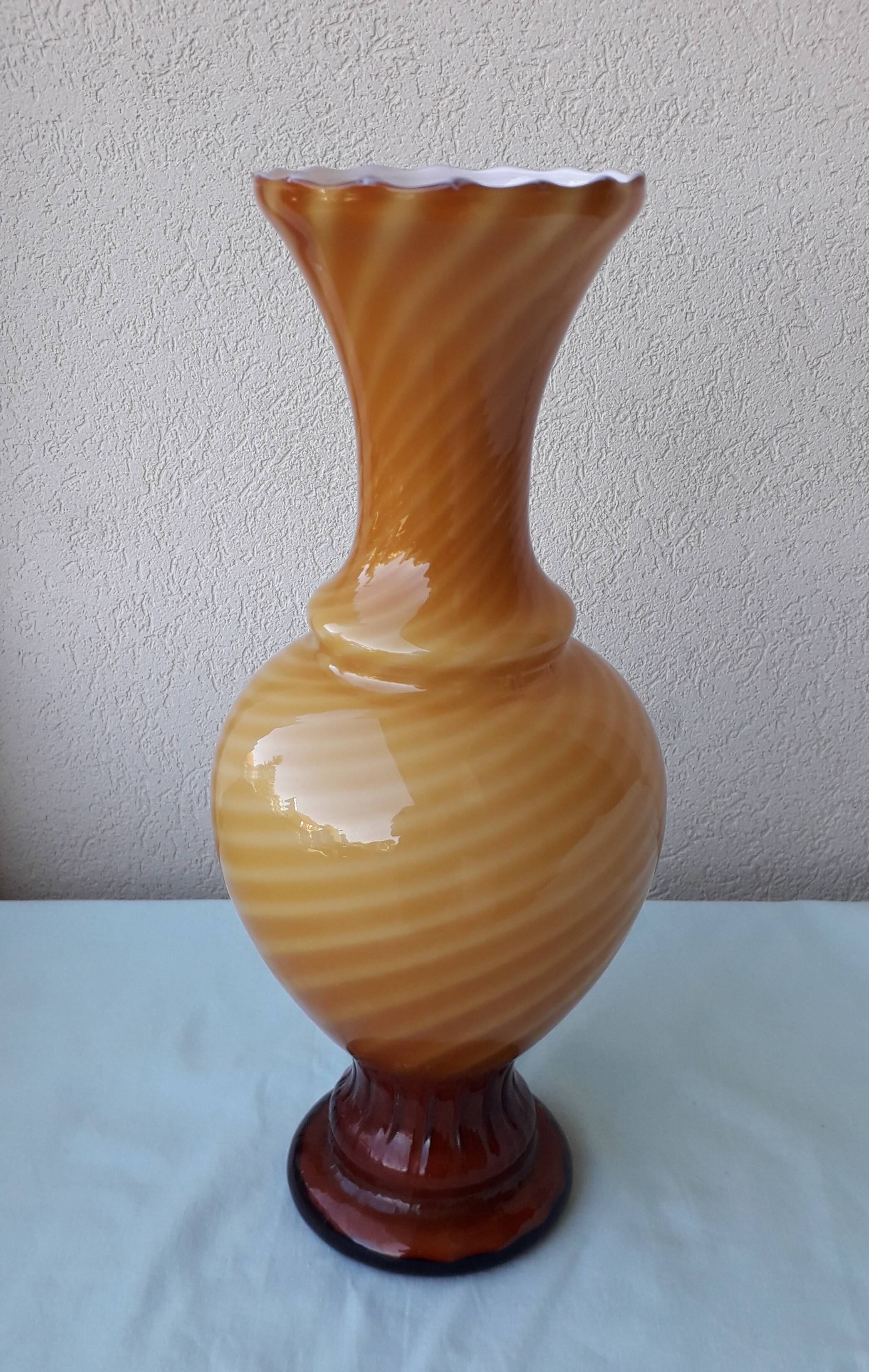 Opaline glass vase