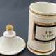Old Paris 19th century porcelain medicine jar marked UNG:NUTRIT: