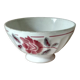 Ceramic bowl with pink flower décor