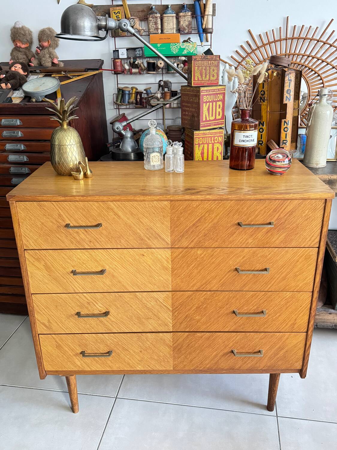 Old vintage chest of drawers