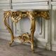 Console de style Louis XV en bois doré XIXème siècle