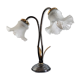 Double lamp gooseneck tulip glass paste decoration reeds