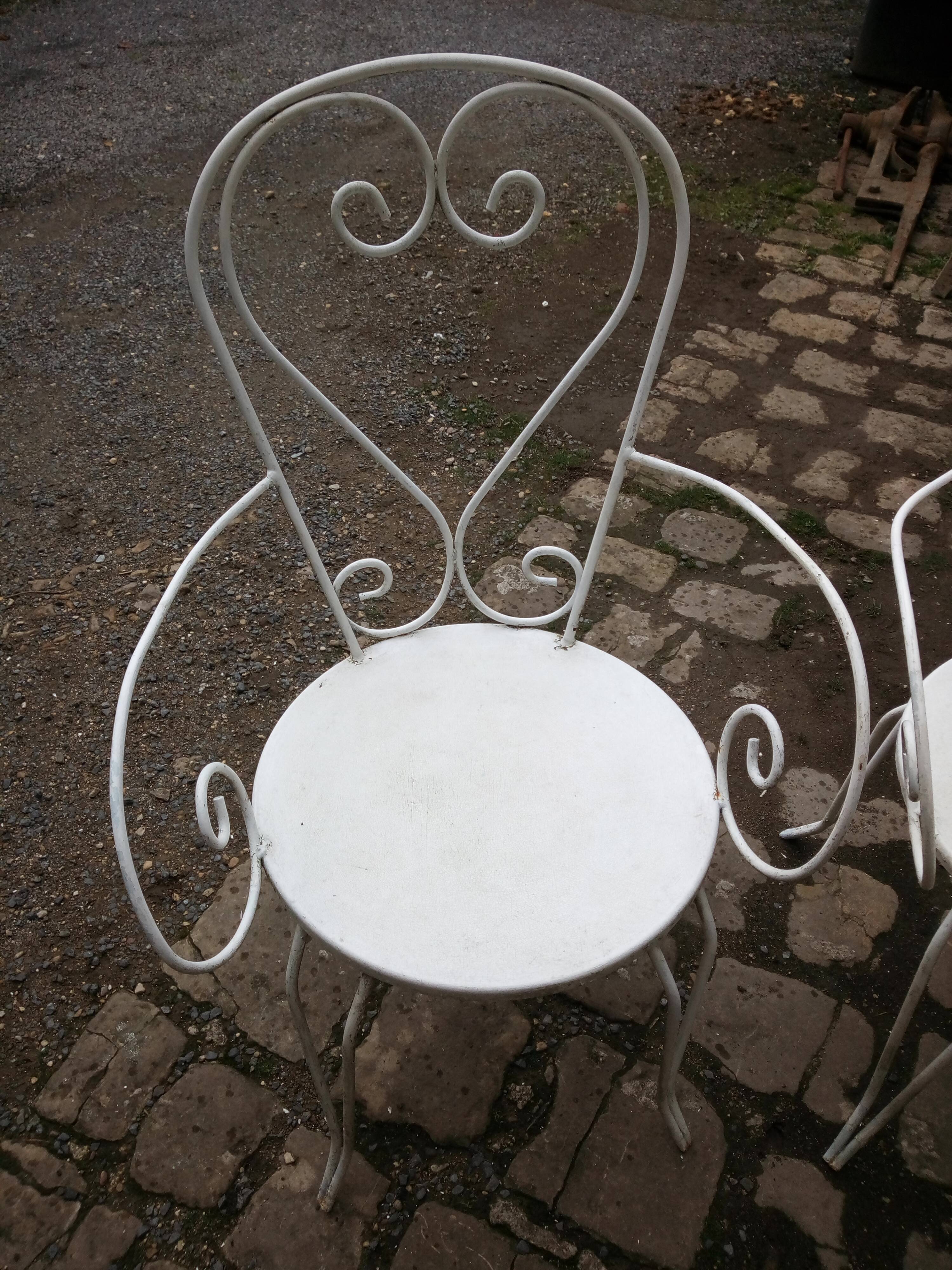 All garden furniture in wrought iron