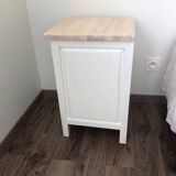 Solid wood bedside table