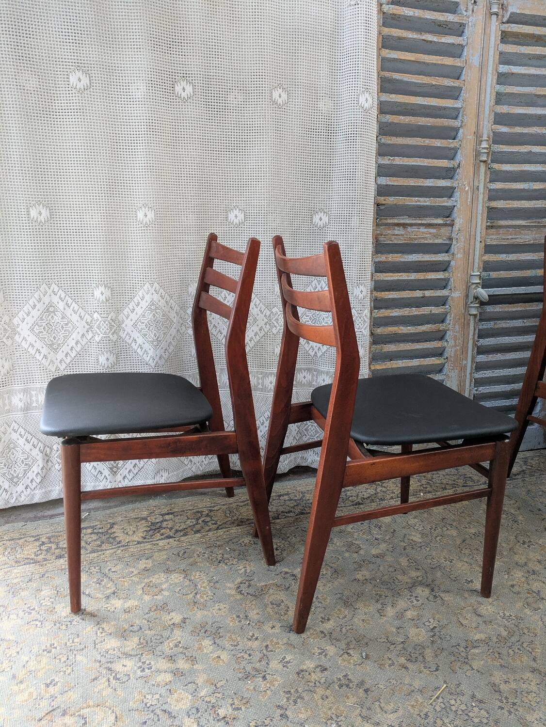 4 chaises vintage