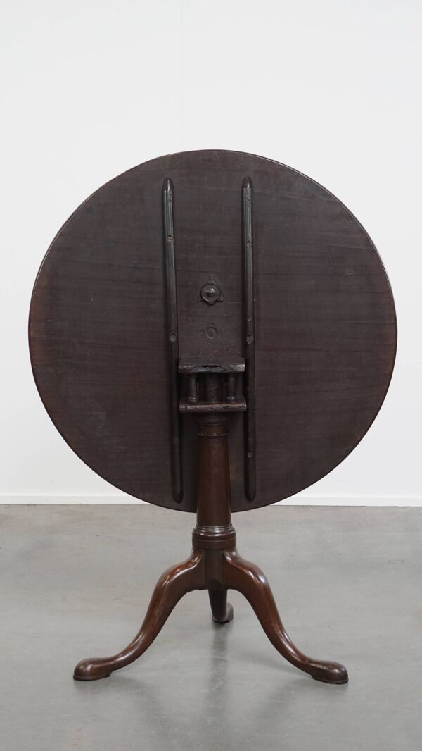 Table pivotante et inclinable en forme de cage à oiseaux, style anglais, du XVIIIe siècle