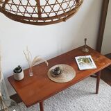 Scandinavian coffee table circa 1960 - by F. Ohlsson in teak (model Sesam, brand Tingstrom)