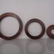 Danish Rosewood Coasters, 1960s, Set of 3