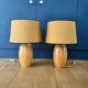 Paire de lampes "Autumn" en bois, 1970