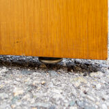 Removable desk in ash and aluminum Italy 60s