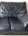 Vintage black leather sofa