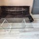 Vintage David LANGE glass & altuglas coffee table circa 1970