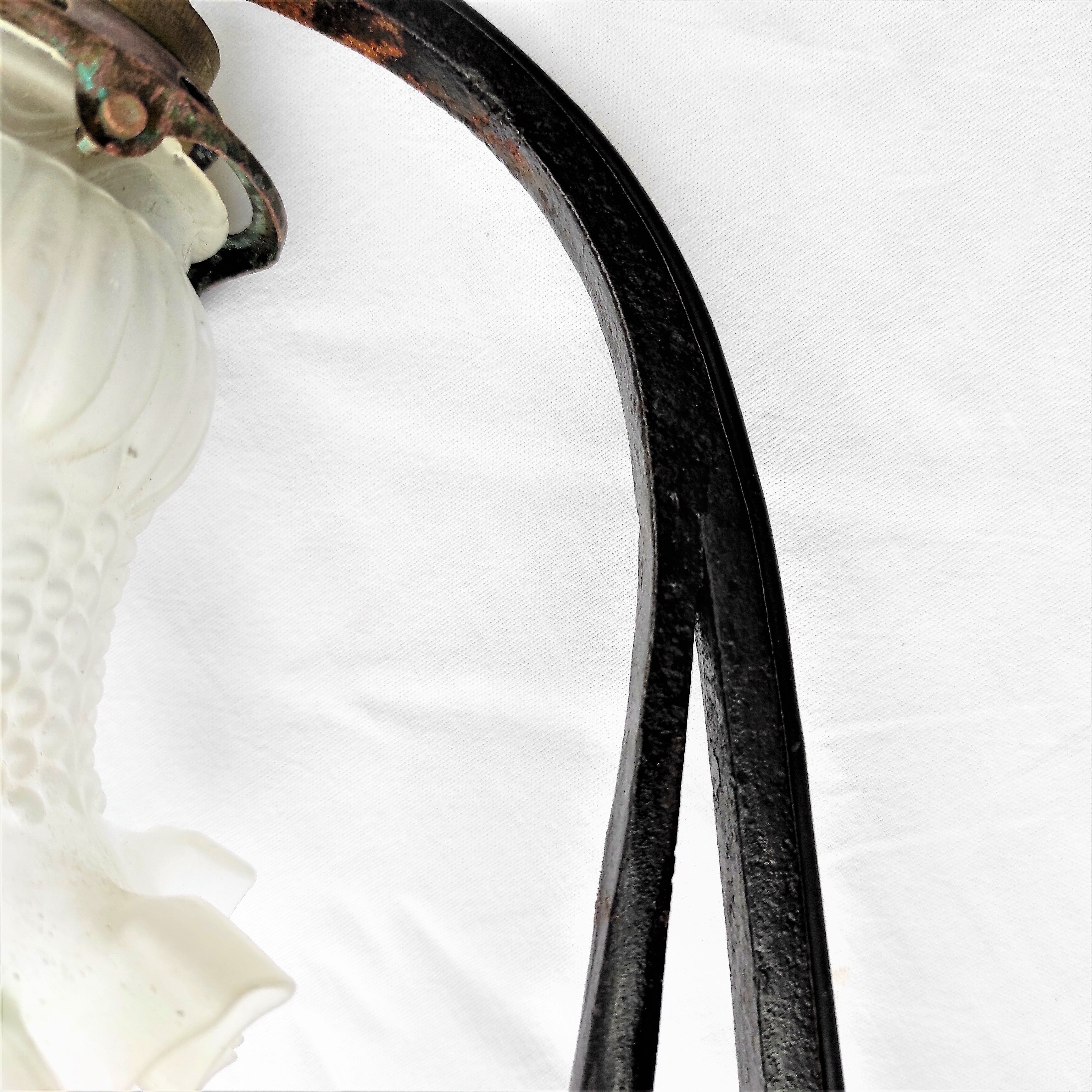 Interior wrought iron wall lamp early 20th centuries