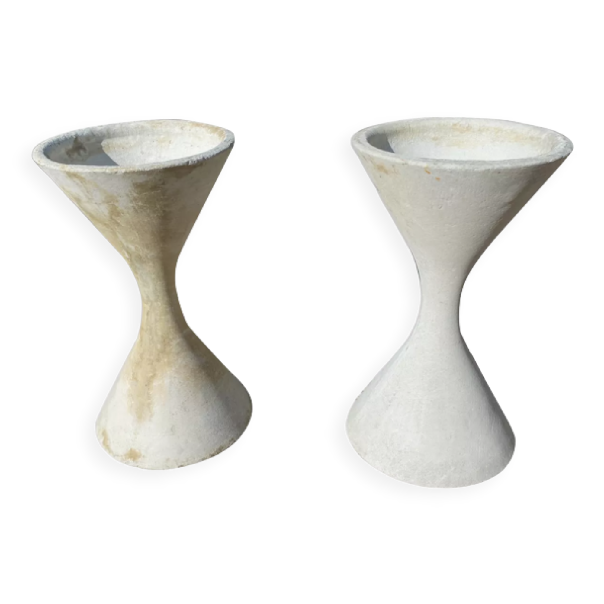 Pair of Anton Bee design planters assisted by Willy Guhl