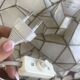 Lustre / lampe murale vintage coquille capiz
