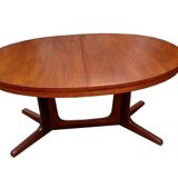 Vintage Baumann oval table 1960 extendable
