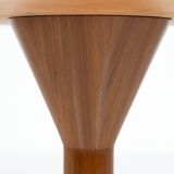 Dining table by Melchiorre Bega, brass and wood, Italy, 1950s.