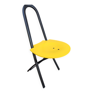 Chaise pliante jaune