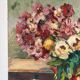 Afternoon bouquet, still life, oil on canvas signed