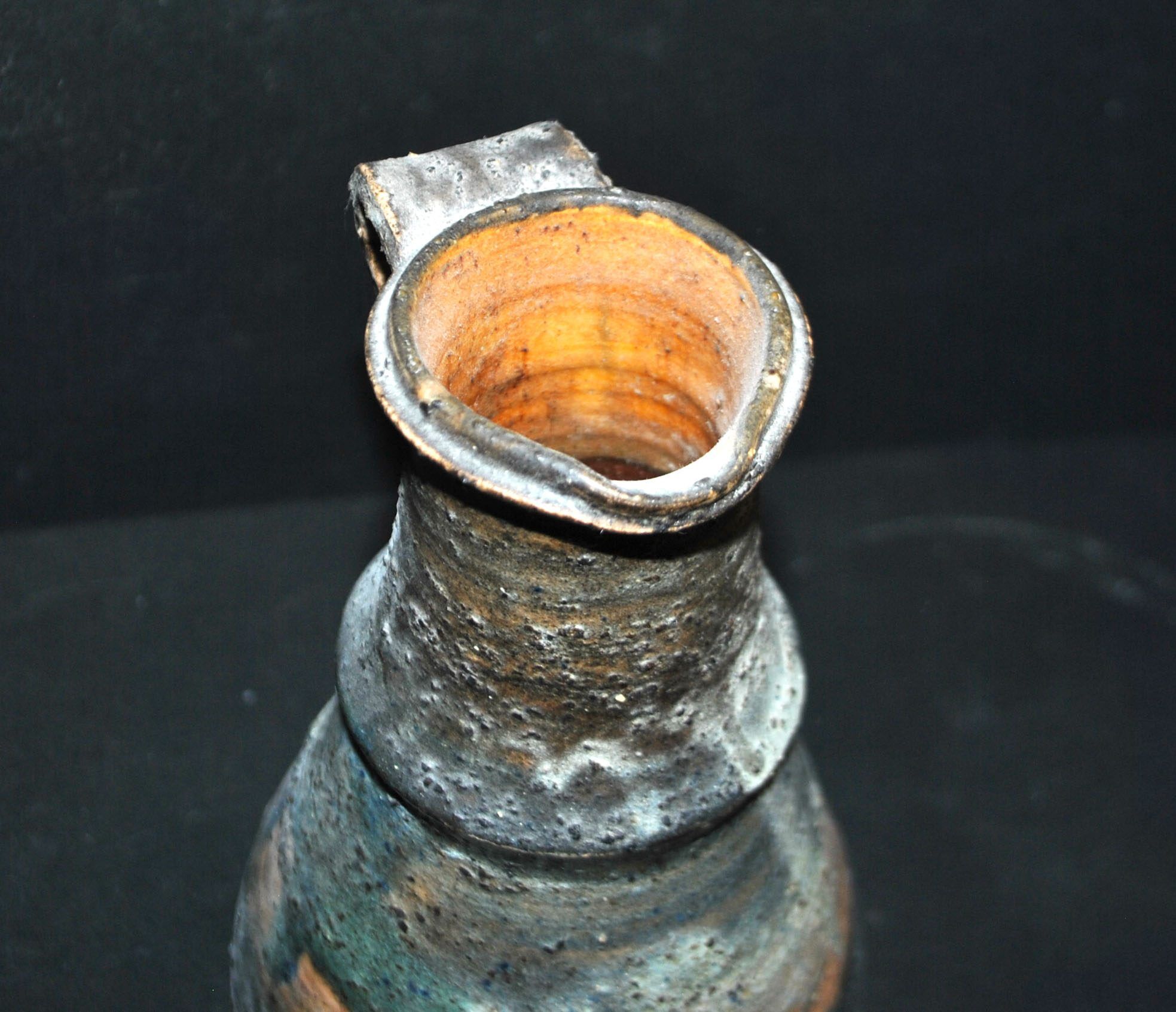 Claire BERGER Vintage 1970 Ceramic Pitcher – Stoneware from Puisaye La Borne