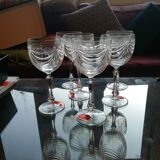 Crystal wine glasses