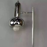 60s chrome metal articulated lamp