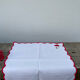 12 antique hand-embroidered linen napkins