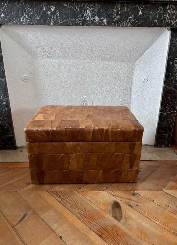 Commode chiffonnier rotin vintage 1970