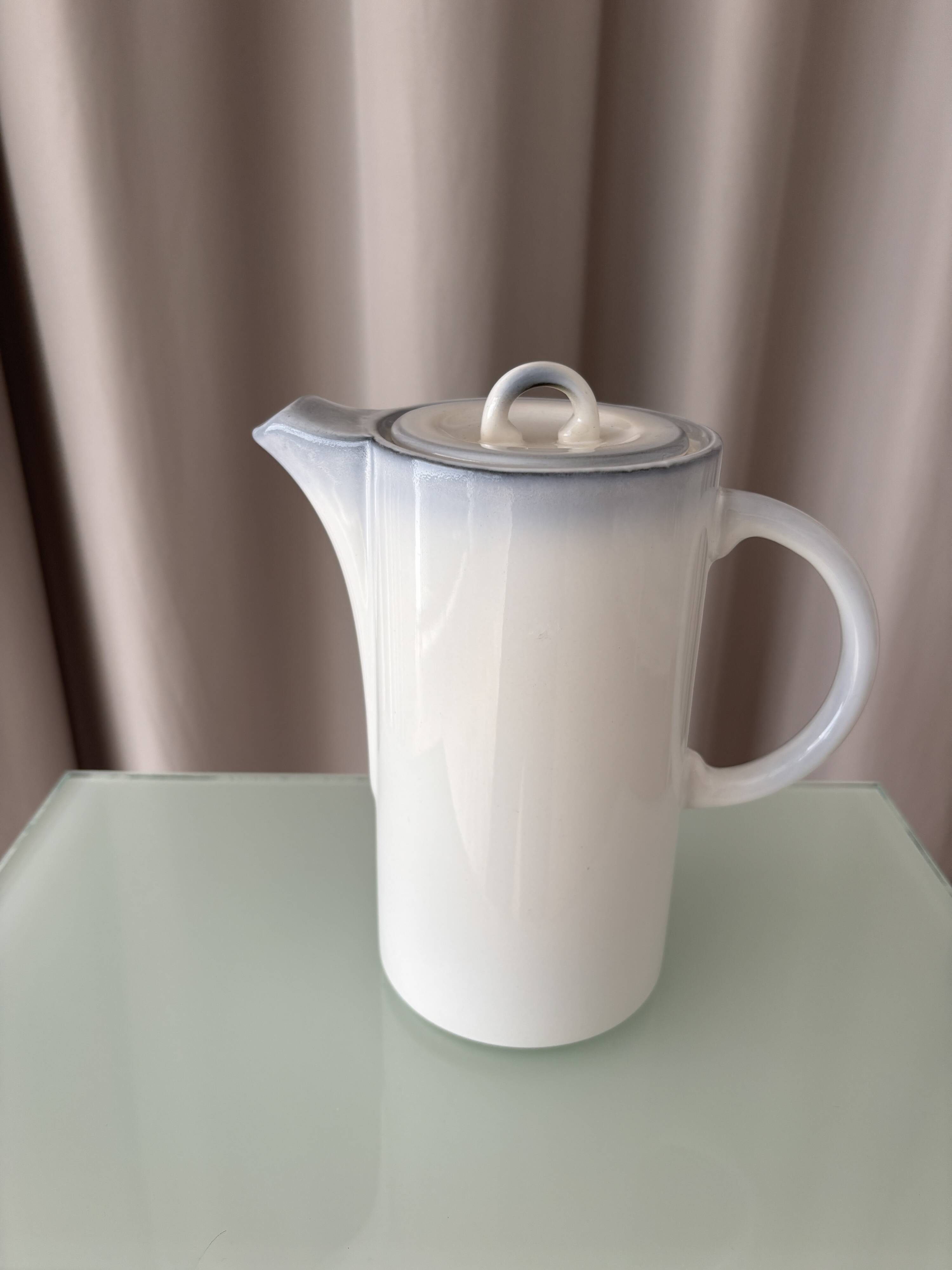 Cafetière / théière vintage Salins-les-Bains – céramique française