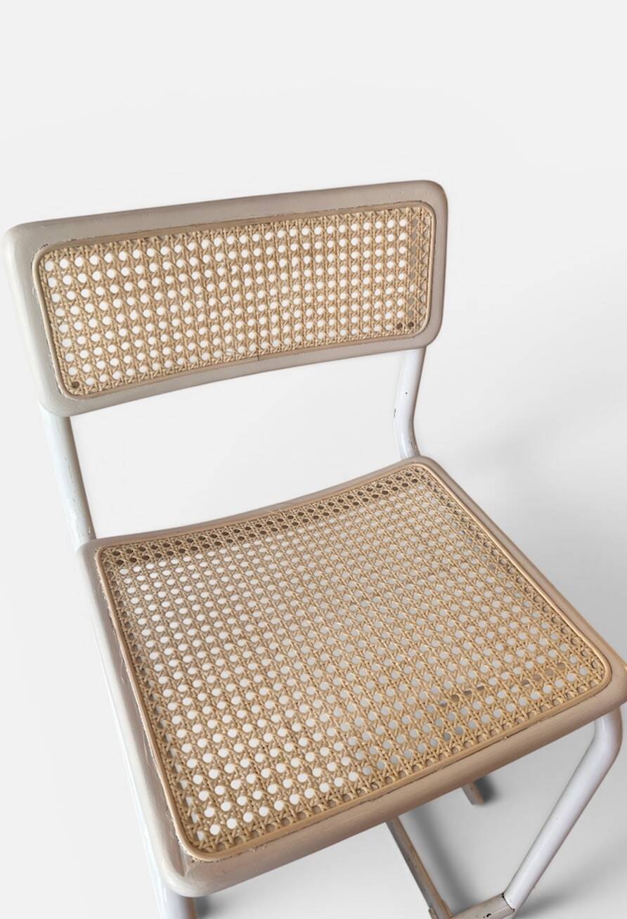 Cesca white bar stools, 1970s, set of 2