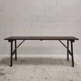 Antique folding solid wood table