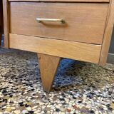 Vintage light oak desk